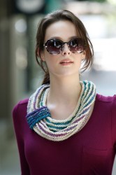 Garter Stripes Cowl
